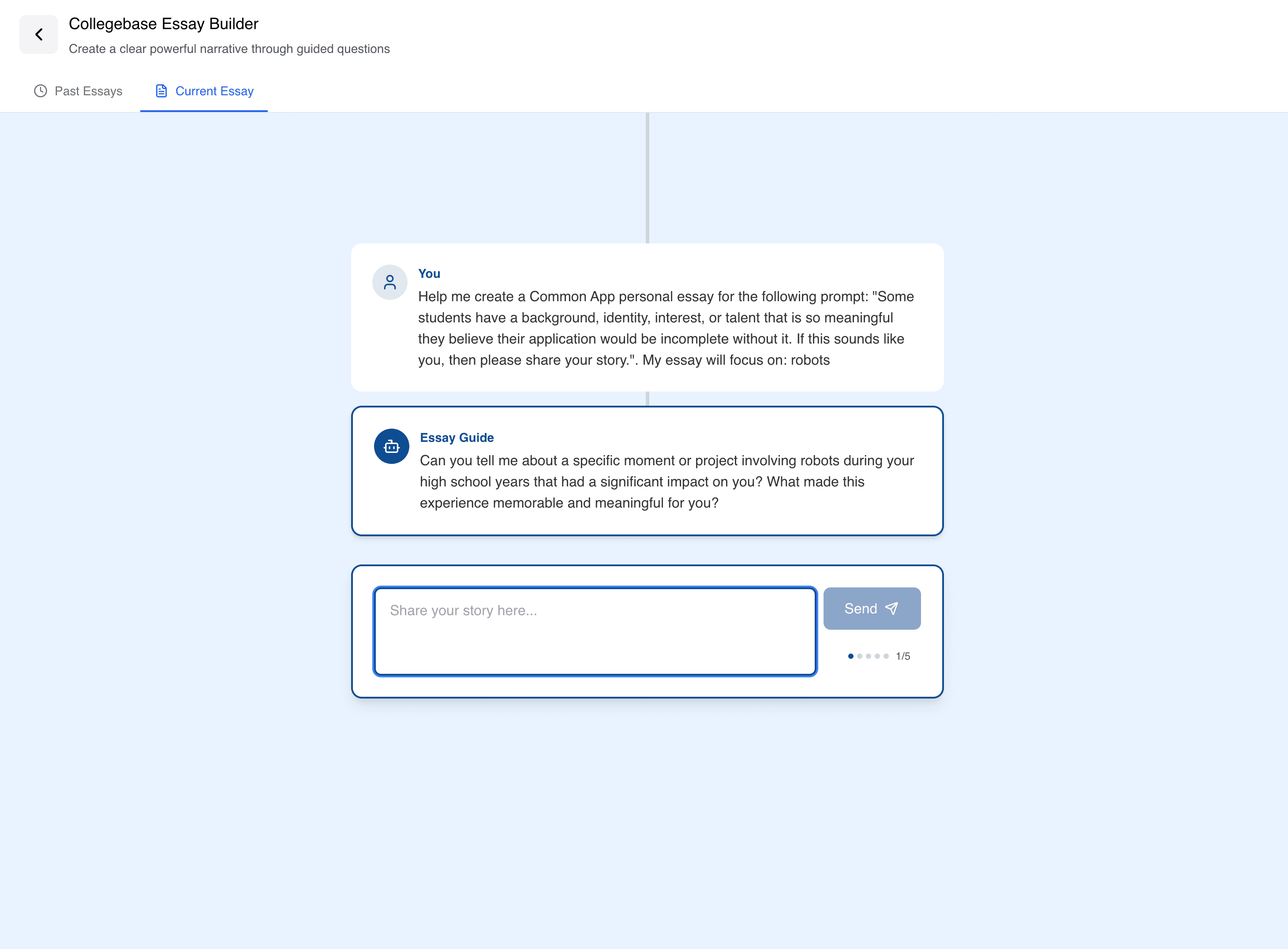 Essay Builder - Collegebase